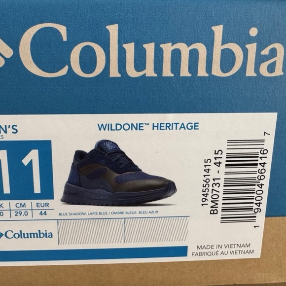 Columbia Wildone Heritage Blue Shadow Men Shoes US 11 EU 44 - Picture 4 of 4